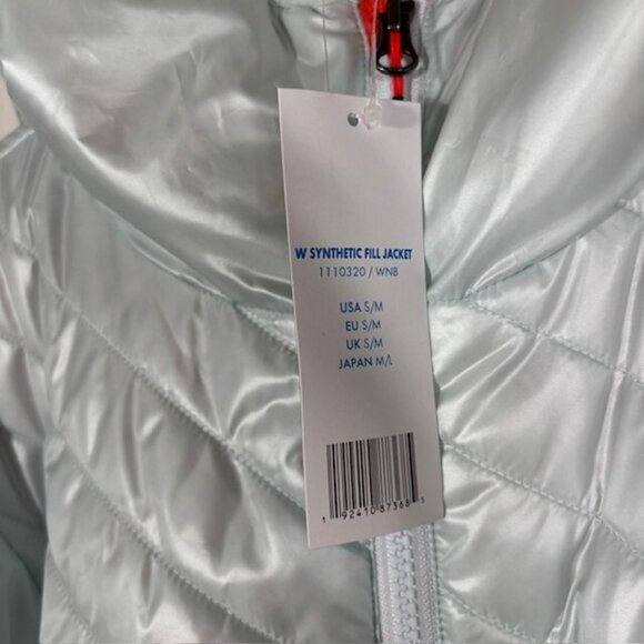 Hoka One One Puffer Jacket Womens Small Medium Light Blue Quilted NEW - Picture 4 of 7